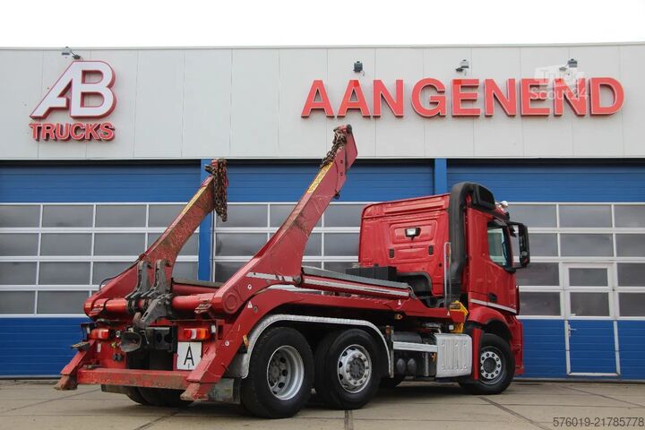 Kaapelijärjestelmä Mercedes-Benz Antos 2545 - 218 TKM - 6x2 - SKIP LOADER PALFIN...