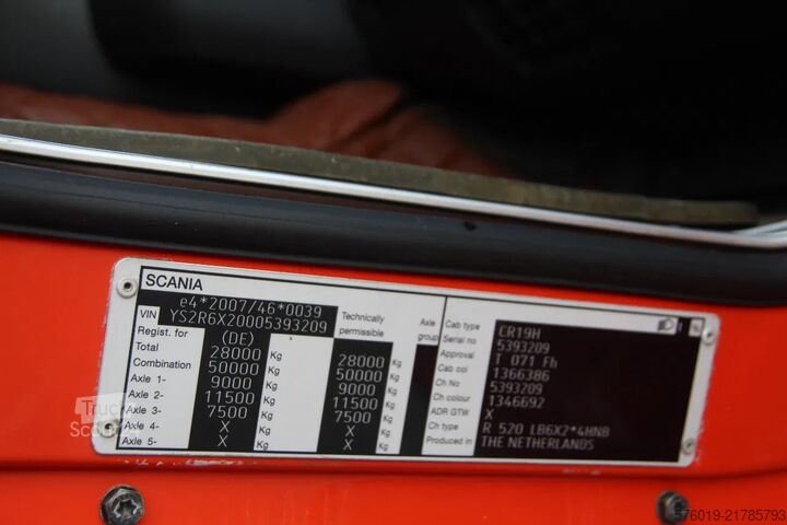 Кабелна система Scania R520 R520 V8 - AUTOMATIC - Hook loader 25T - 60...