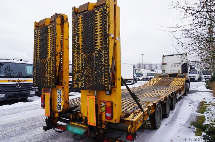 ниска платформа AMC CASTERA S/R 38T semi-trailer / steering