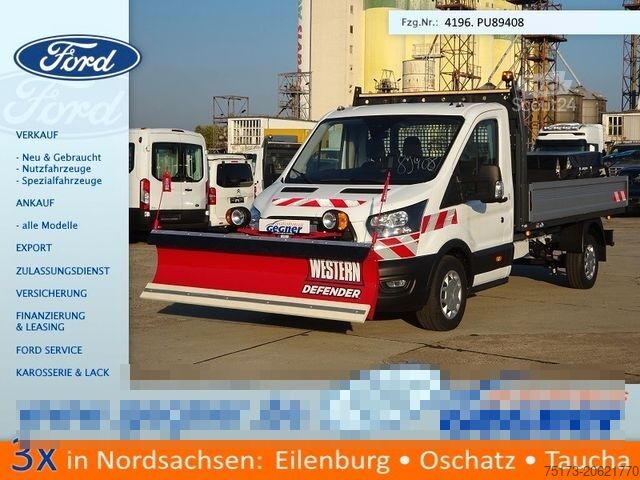 Kiepwagen bestelauto FORD Transit 350L3 EinzelKab Kipper Winterd. Schild