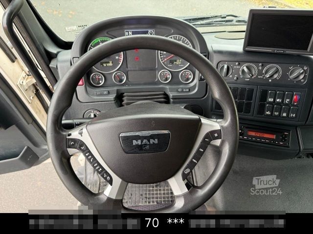 Flatbed truck with tarp MAN TGM 12.250 Pritsche Plane LBW Schlafkabine Autom