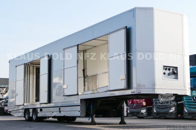 Semi-remorque porte-voitures  Moetefindt geschloss. Autotransporter
