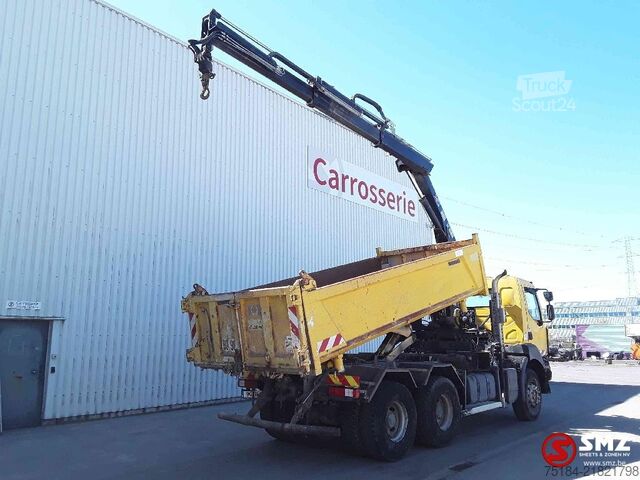 Tipper med kran Renault Kerax 370 Hiab 122+remote