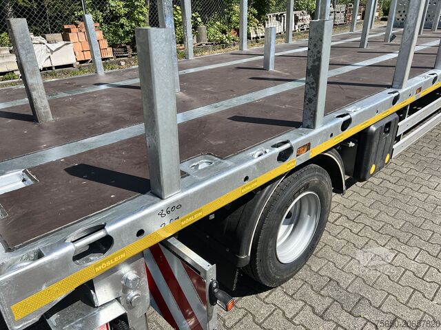 Reboque aberto Möslein T 2 Plato 8,6m 2 Achs Jumbo- Plato- Anhänger