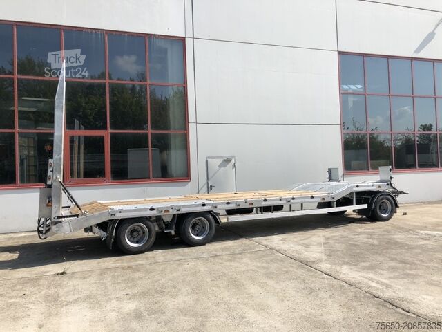 Reboque com plataforma rebaixada Möslein T 3-6,60 VB 3 Achs Tieflader- Anhänger, Luftgefedert, Verbreiterung