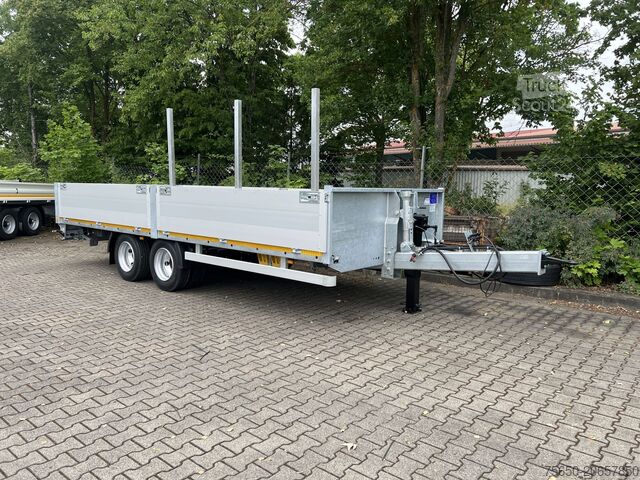 Reboque aberto Möslein THT 14,4 G 7,20 L 14,4 t Tandem- Pritschenanhänger- Tieflader