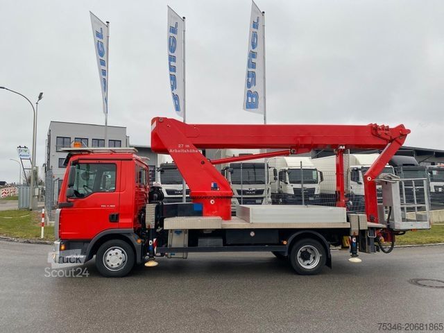 Çalışma platformlu kamyon MAN TGL7.180/PalfingerWT270/27m/1.000Volt/TopZustand