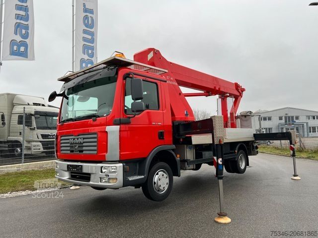 Çalışma platformlu kamyon MAN TGL7.180/PalfingerWT270/27m/1.000Volt/TopZustand