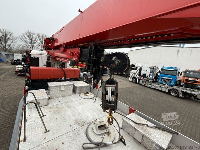 Macara montată pe camion MAN TGS 35.360 8X4 BB Dachdecker Kran bis 52 m