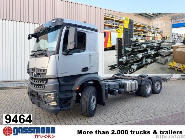 Контейнеровоз з гачком (рол-офф) Mercedes-Benz Arocs 2553 L 6x2, Lenk-/Liftachse, Navi,