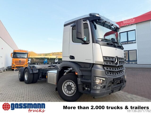 Контейнеровоз з гачком (рол-офф) Mercedes-Benz Arocs 2553 L 6x2, Lenk-/Liftachse, Navi,