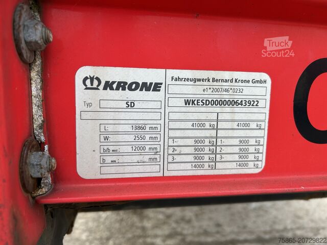 Curtain sided Krone Profi Liner / Pritsch - Plane / BPW Trommel / N...