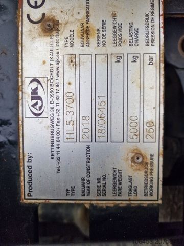 Roll-off tipper truck FUSO Canter Abroller AJK /Werkzeukiste/NL 4700 KG