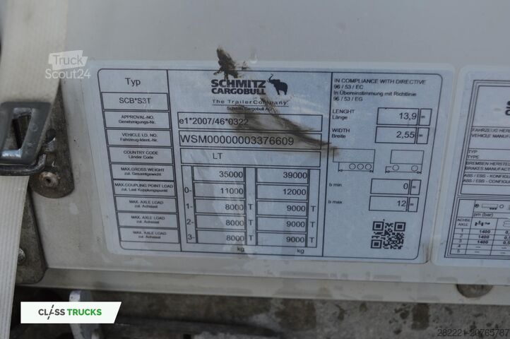 Semi-reboque aberto com lona SCHMITZ CARGOBULL SCS24/L Varios
