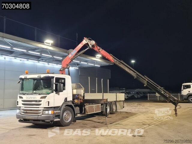 Plateau de chargement Scania P360 P 6X2 HMF 1820-K4 Kran Crane Lift+Steering...
