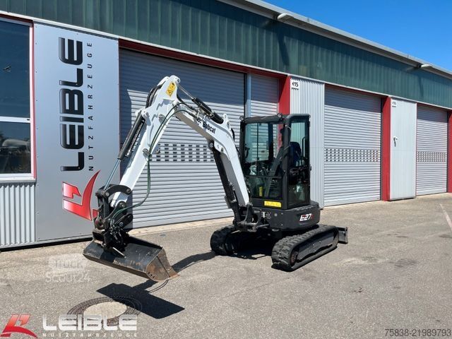 Mini bager BOBCAT E27z*Minibagger*Schwenk-Löffel*600h*Neuwertig*