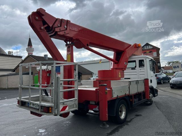 Plataforma de trabalho montada em camião MAN TGL 8.180 Bison Palfinger TKA 28 M Hubsteiger