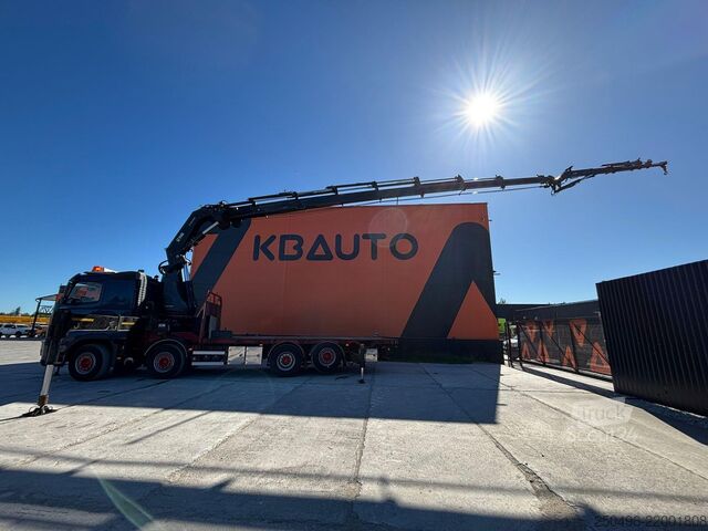 Açık gövde Volvo FH500 8x2 Hiab 855E-8 + JIB 145X5
