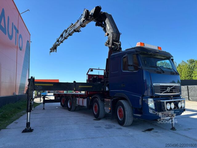 Açık gövde Volvo FH500 8x2 Hiab 855E-8 + JIB 145X5