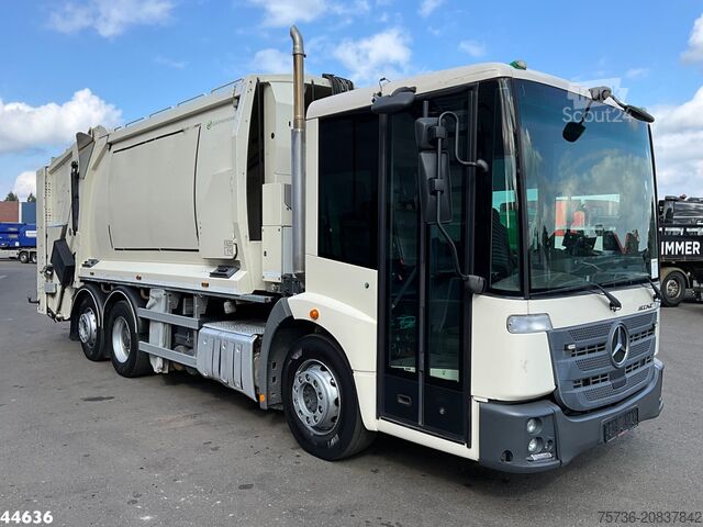 Refuse collection vehicle Mercedes Econic 2630 Euro 6 Norba MF 300 18m³ 2 comparti...