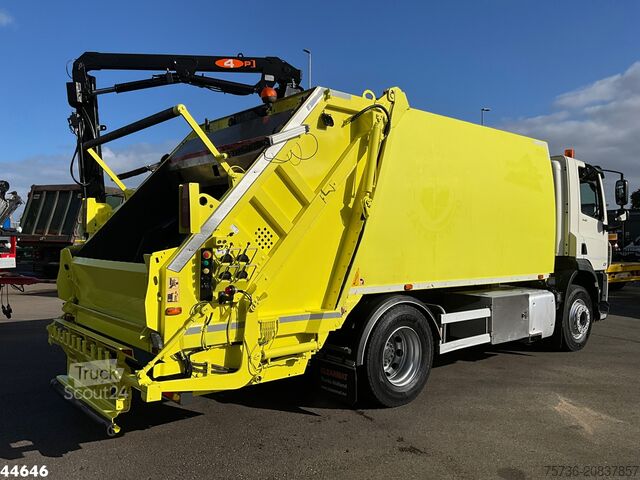 Vuilniswagen DAF FA CF 340 Euro 6 NTM 15m³ + PM 4 Tonmeter laadk...