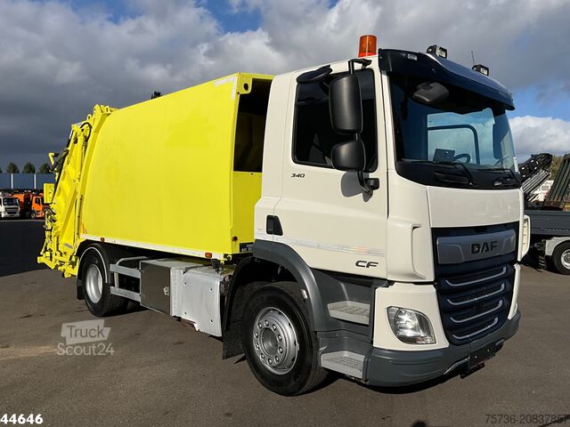 Vuilniswagen DAF FA CF 340 Euro 6 NTM 15m³ + PM 4 Tonmeter laadk...