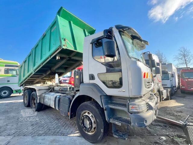 Benne Renault Premium 320 6x4,  PTO, SPRING SUSPENSION, STEEL...