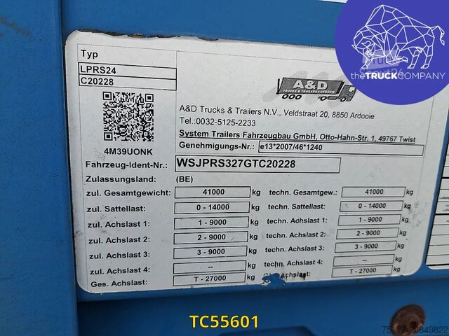 Sliding tarpaulins A&D 