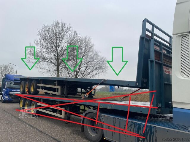 Flatbed Haan OPL45 Heavy Duty (45Ton) / Rungen-Potholes / NL...
