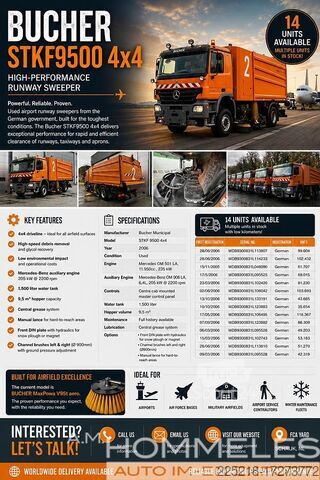 Sopmaskin Bucher Municipal STKF 9500 4X4