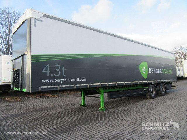 Auflieger mit Pritsche & Plane Berger Curtainsider Standard