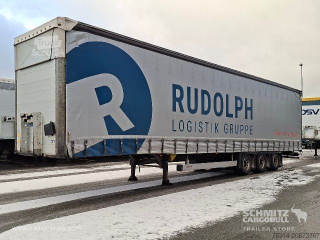 Open semitrailer with tarp Schmitz Cargobull Curtainsider Mega Getränke