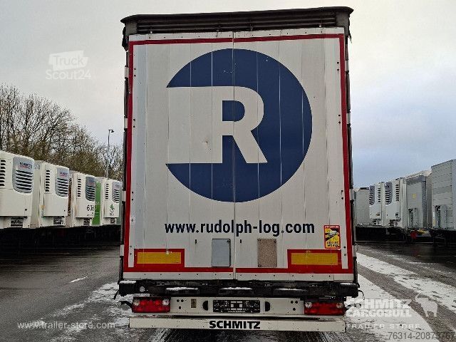 Open semitrailer with tarp Schmitz Cargobull Curtainsider Mega Getränke