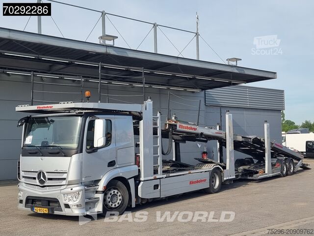 Furgão transportador de automóveis Mercedes Actros 1843 4X2 NL-Truck Combi Car Transporter ...