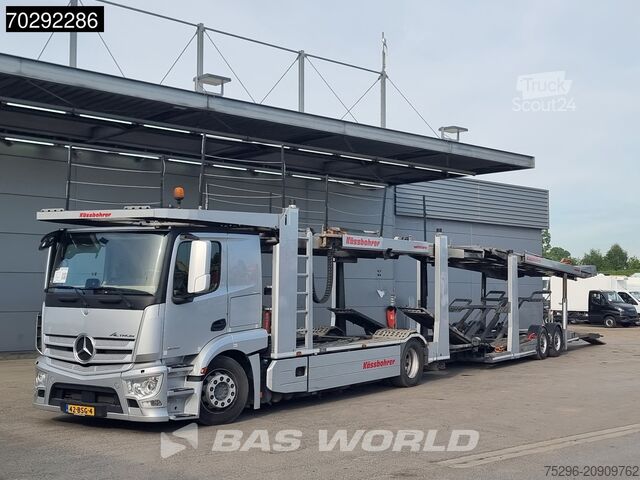 Furgão transportador de automóveis Mercedes Actros 1843 4X2 NL-Truck Combi Car Transporter ...