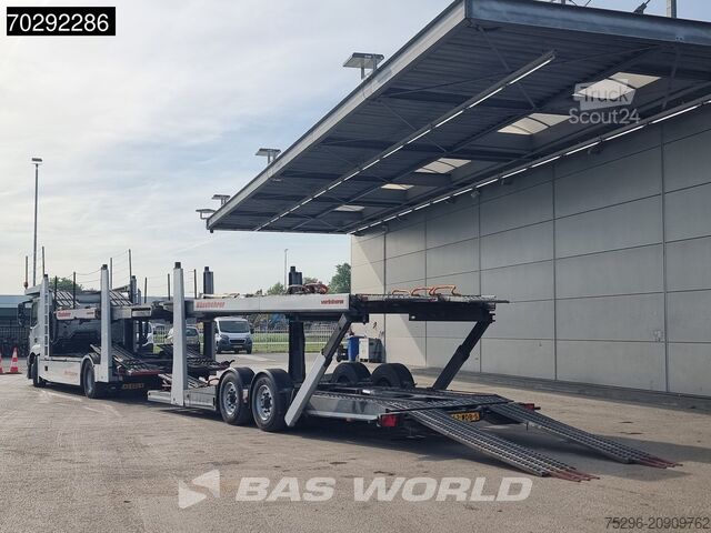 Furgão transportador de automóveis Mercedes Actros 1843 4X2 NL-Truck Combi Car Transporter ...