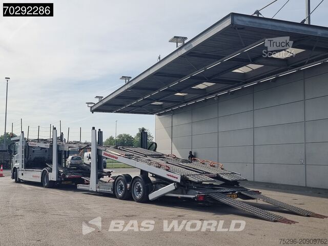 Furgão transportador de automóveis Mercedes Actros 1843 4X2 NL-Truck Combi Car Transporter ...