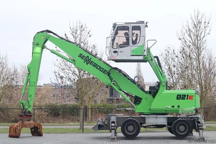 Pelle sur roues Sennebogen 821E | 821 E | SORTING GRAB | DOZERBLADE | GREA...
