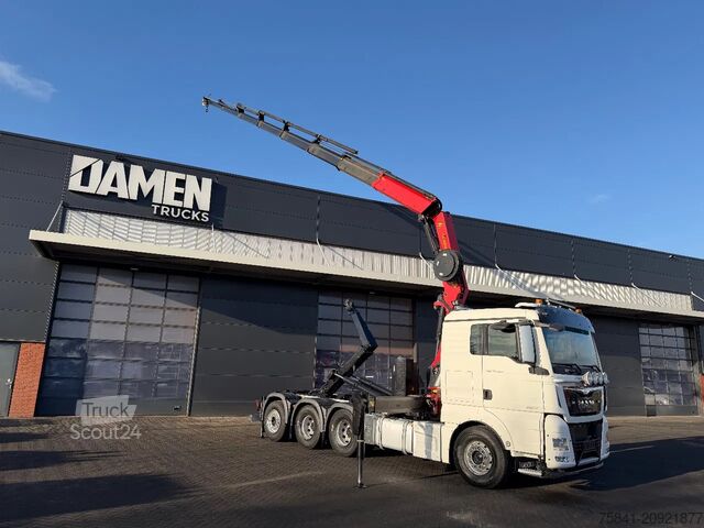 Système de bras à crochet MAN TGX 35.560 8x4-4BL Palfinger PK 34002-SH F + Ha...