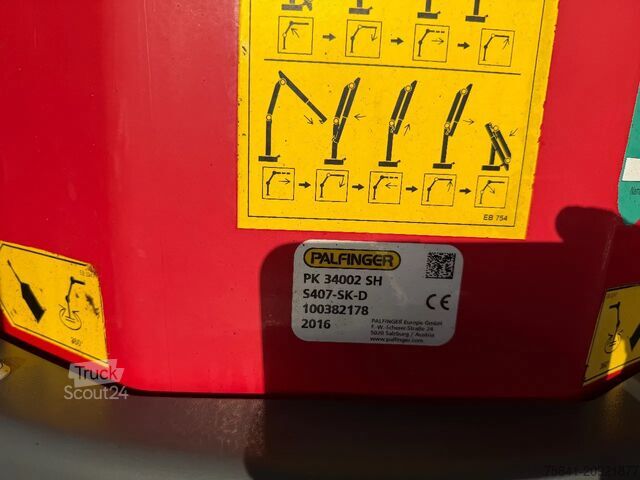 Haakarmsysteem MAN TGX 35.560 8x4-4BL Palfinger PK 34002-SH F + Ha...