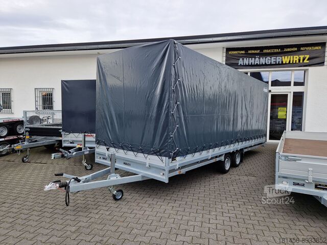 Platou / tarpaulin HUCO MEDAX großer Volumenanhänger Plane Spriegel 611x203x210cm 3000kg verfügbar