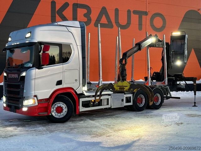Transporteur de grumes Scania R 650 6x4 EPSILON M110L80 / RETARDER