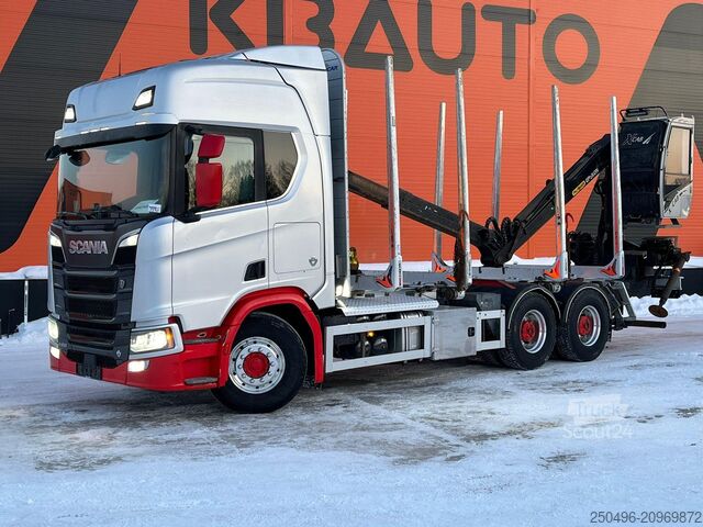 Transporteur de grumes Scania R 650 6x4 EPSILON M110L80 / RETARDER