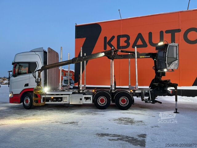 Transporteur de grumes Scania R 650 6x4 EPSILON M110L80 / RETARDER