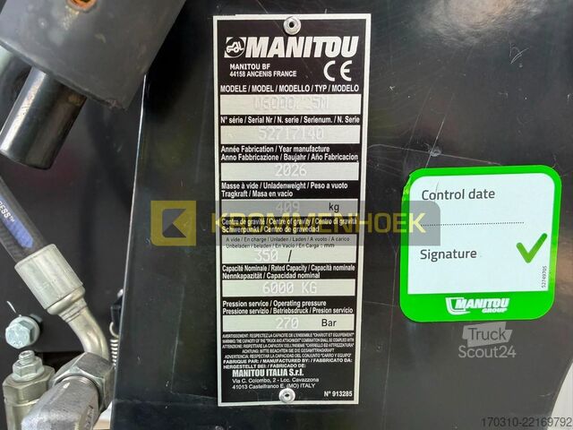 телескопичен товарач Manitou W6000 Lier 6 ton