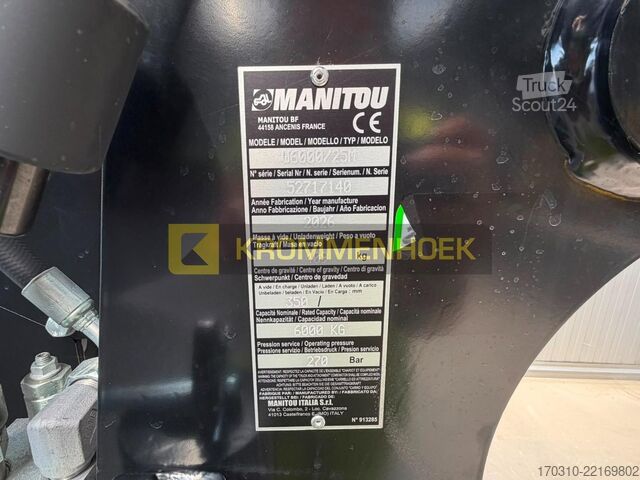 телескопичен товарач Manitou W6000 Lier 6 ton