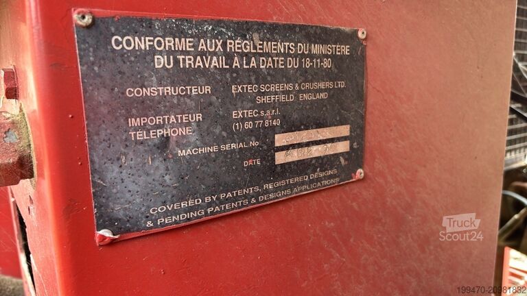 Installation de criblage Extec 5000