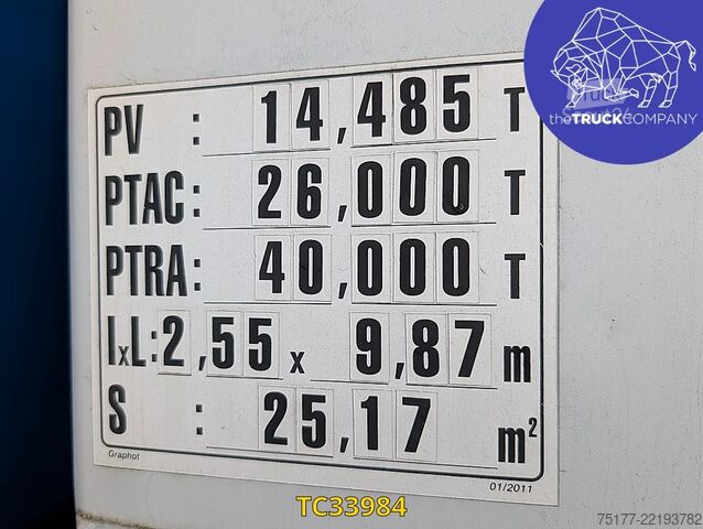 Платформенный трейлер Renault Kerax 380