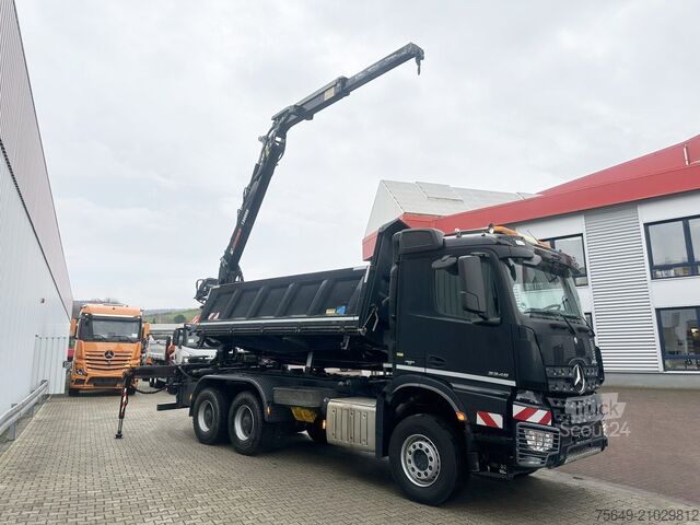 Γερανός πύργος Mercedes-Benz Arocs 3345 K 6x4 Arocs 3345 K 6x4, Heckkran Hiab Jonsered 1300RS79, Bordmatik links, ca. 11m³