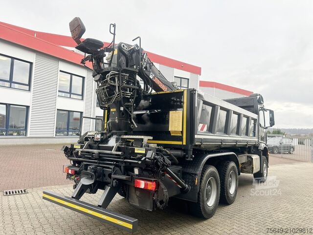 Γερανός πύργος Mercedes-Benz Arocs 3345 K 6x4 Arocs 3345 K 6x4, Heckkran Hiab Jonsered 1300RS79, Bordmatik links, ca. 11m³